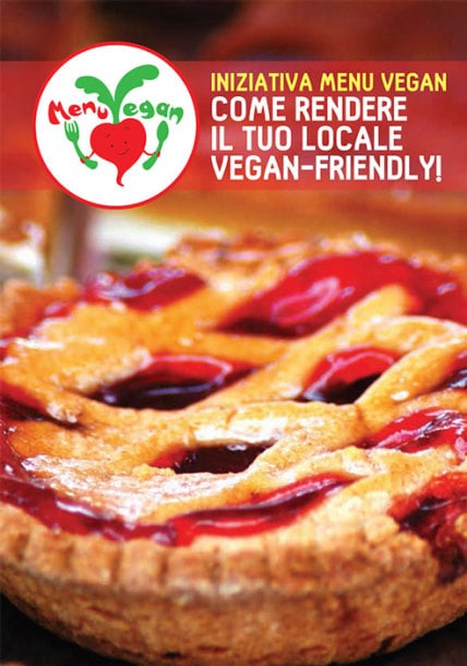 Opuscolo Menu vegan nei locali