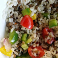 Insalata di riso e lenticchie